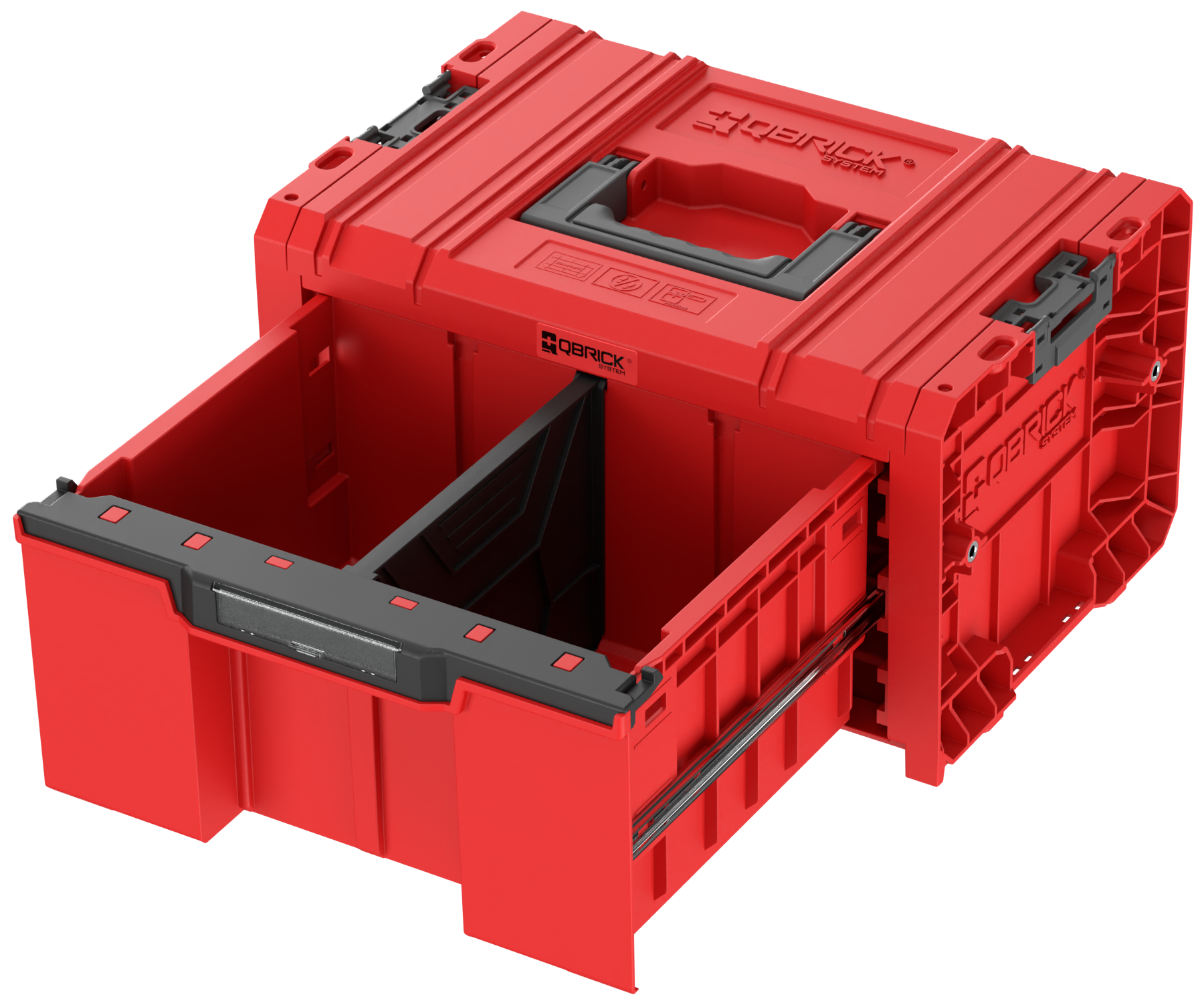 Q26031 PRO Drawer 1 Toolbox 2.0 Basic RED – QBRICK SYSTEM USA